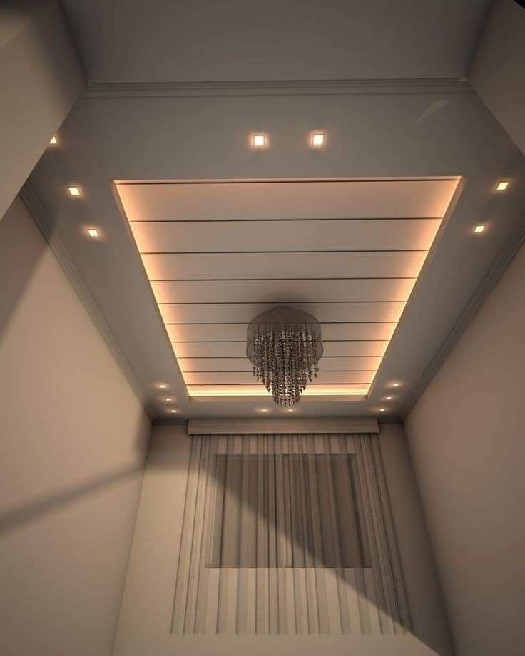 Innovative false ceiling design with ambient lighting